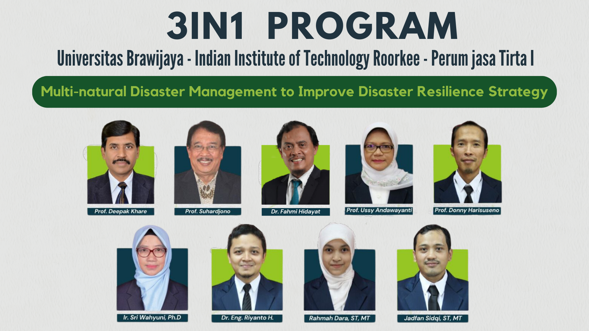 Program 3in1 Teknik Pengairan UB